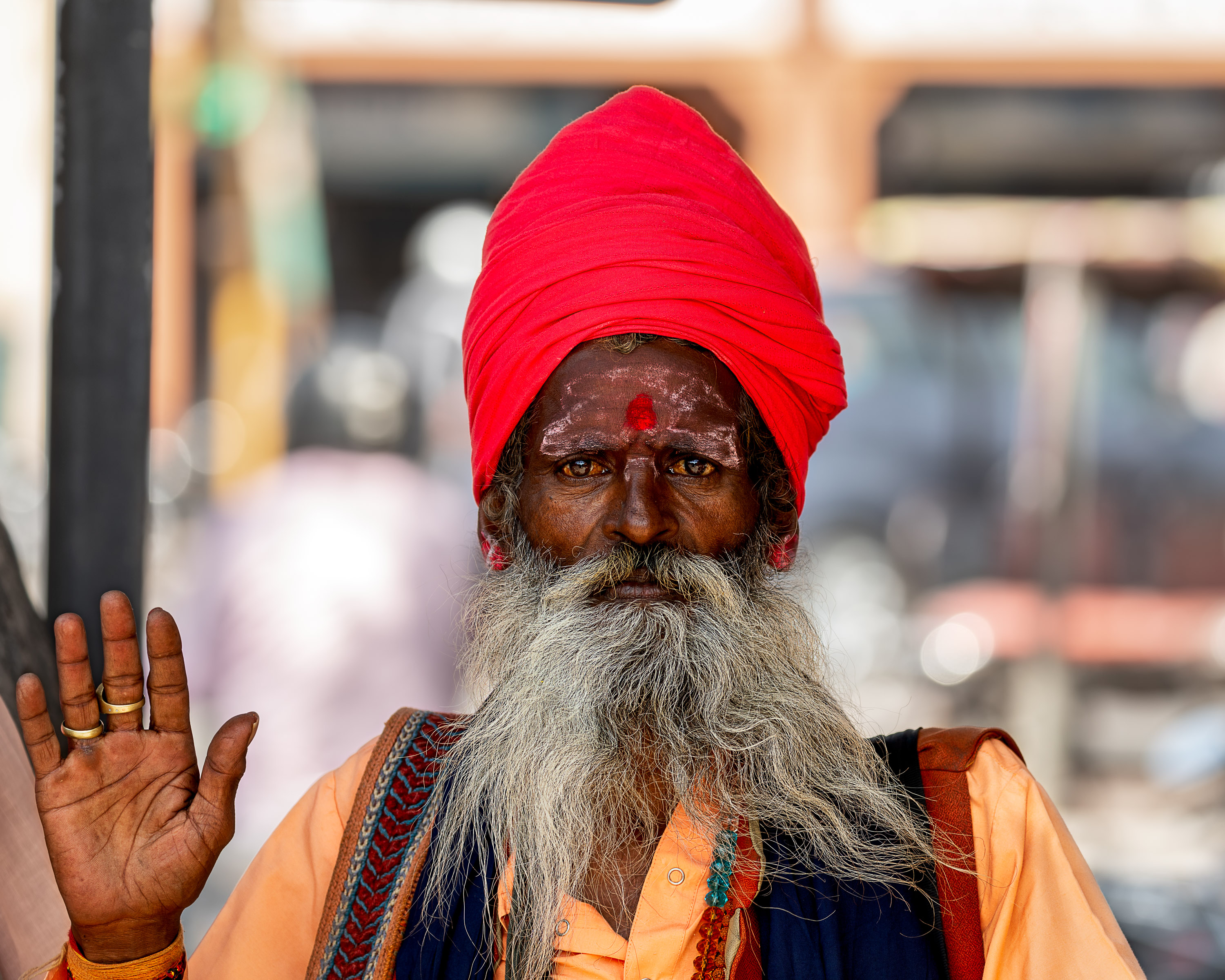 Colourful Hindu Man