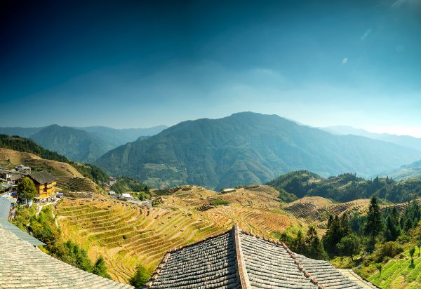 Panoramic view of Ping'an Village