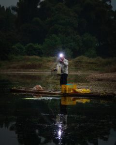 A fisherman before sunrise