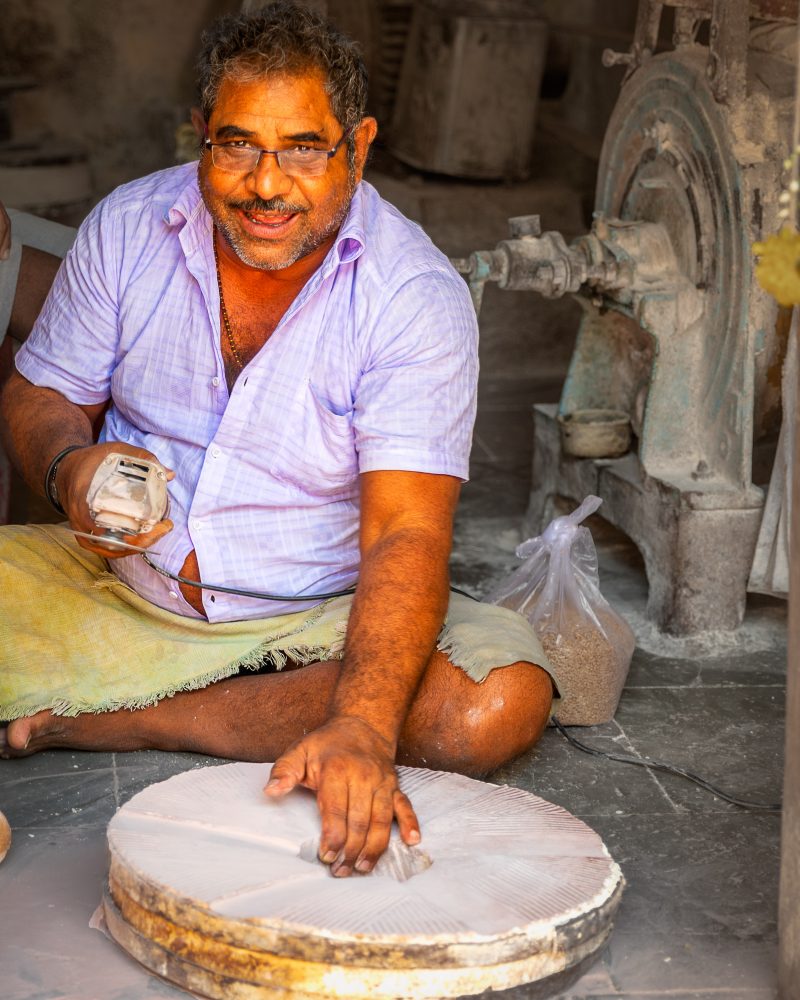 Dharavi stone grinder