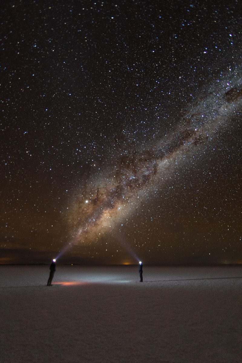 The Milky Way on Uyuni Salt Flats
